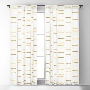 OCHRE LINE Curtain; 50" (W) x 84" (H) NWOT (priced per panel)